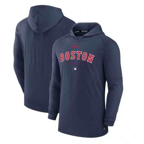 Men Boston Red Sox Navy Dri FIT Early Work Pullover Hoodie